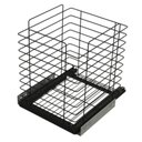 Ver imagem 1 de Tulha Aramada Deslizante Preta Cesto Roupas 38x43x42cm Schmitt Elite Lavanderia