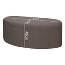Ver imagem 4 de Puff Orgânico Palermo 100cm Bouclê - Sofa Store:bouclê Marrom