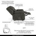 Ver imagem 4 de Poltrona do Papai Reclinável Sala de Cinema Barcelona Elevação Lift Elétrico Linho Chumbo