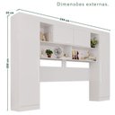 Ver imagem 3 de Guarda-Roupa Modulado 4 Portas Apolo Premium Branco