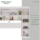 Ver imagem 6 de Guarda-Roupa Modulado 4 Portas Apolo Premium Branco
