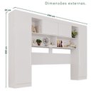 Ver imagem 3 de Guarda-Roupa Modulado 4 Portas Apolo Premium Branco