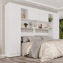 Guarda-Roupa Modulado 4 Portas Apolo Premium Branco - 1 Guarda-Roupa Modulado 4 Portas Apolo Premium Branco - 1