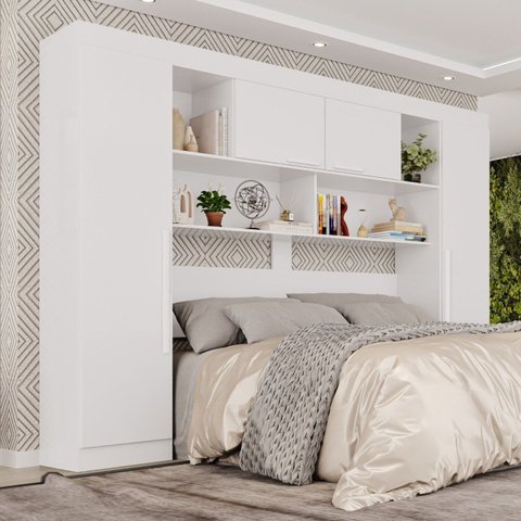 Guarda-Roupa Modulado 4 Portas Apolo Premium Branco