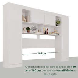 Guarda-Roupa Modulado 4 Portas Apolo Premium Branco - 8 Guarda-Roupa Modulado 4 Portas Apolo Premium Branco - 8