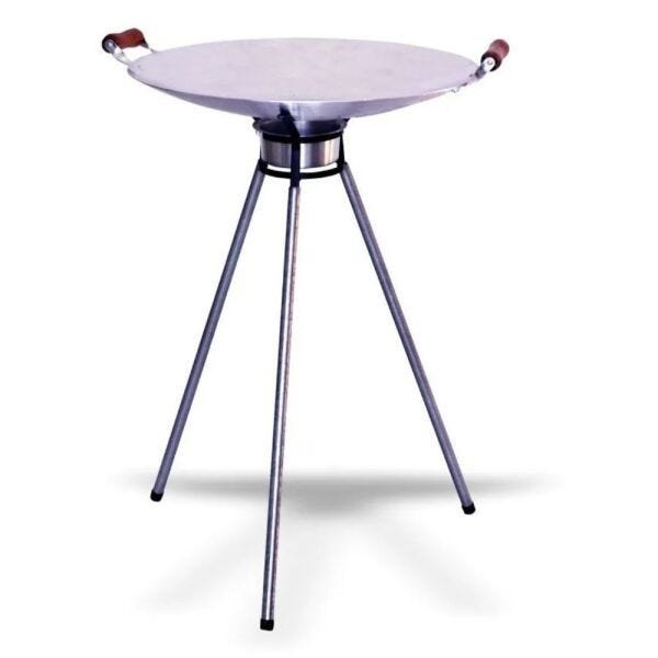 Tacho Alumínio Tipo Arado 40cm Com Fogareiro Flex Gás e Álcool - 1