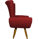 Ver imagem 4 de Kit 2 Poltronas Decorativa para Sala Recepção Manicure Consultório Escritório Emilia Suede