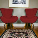 Ver imagem 2 de Kit 2 Poltronas Decorativa para Sala Recepção Manicure Consultório Escritório Emilia Suede