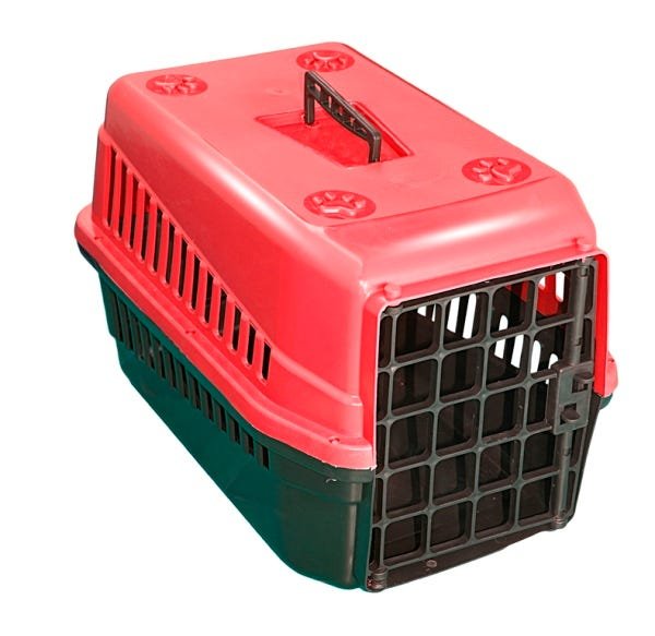 Kit 5 Caixas de Transporte N3 Cachorro Gato Media Vermelhas - 1