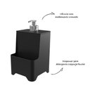 Ver imagem 3 de Dispenser de Pia para Detergente e Esponja com Válvula Cromada - Stolf Preto