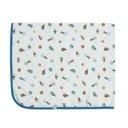 Ver imagem 1 de Cueiro Bebê Estampado Suedine Primeira Jornada Azul - Hug