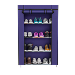 Sapateira Organizador Desmontável Compacto 4 Andares Azul - 2