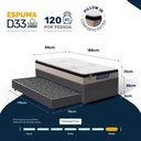 Ver imagem 2 de Cama Box com Colchão Gazin de Espuma D33 Pillow In Force Mid + Auxiliar de Espuma Solteiro 88cm