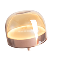 Ver imagem 4 de Luminaria de Mesa Abajur Led 3000k Rose Metal e Vidro