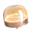 Ver imagem 4 de Luminaria de Mesa Abajur Led 3000k Rose Metal e Vidro