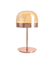 Ver imagem 1 de Luminaria de Mesa Abajur Led 3000k Rose Metal e Vidro