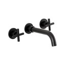 Ver imagem 1 de Torneira Para Banheiro Duplo Comando de Parede Cariús Pingoo.casa - Preto