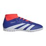 Chuteiras Society Adidas Predator 24 Club Sock Masculino Azul e Laranja - 1