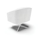 Ver imagem 5 de Kit 02 Poltronas Giratória Stella Corano Branco Base Cromada - D’Rossi
