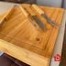 Kit com 2 Tabuas Grande de Madeira Bela Home para Bancada Bambu 456x38x8cm - 4