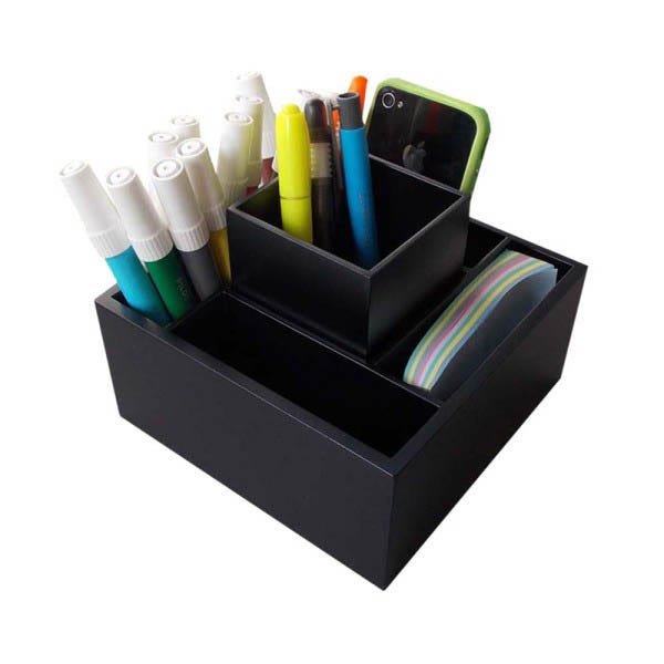 Organizador de mesa Premium Elements Preto - dmaiss - 1