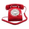 Telefone Retrô Vermelho de Disco Anos 70 e 80 - 1