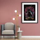 Ver imagem 1 de Quadro Decorativo Carta The Cat - 60x48cm:madeira Branca