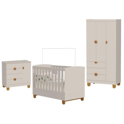 Quarto de Bebê Apolo Areia Fosco - Reller