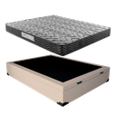 Ver imagem 2 de Cama Box Baú Casal Colchão Prime Gold D33 Paropas + Box Sintético 61x138x188 Bege