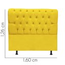 Ver imagem 3 de Cabeceira Estofada Cama Box Queen 160cm París Suede Amarelo- Mabe Magazine