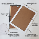 Ver imagem 3 de Kit com 3 Quadros Decorativos Infantil Nuvem Verde C/moldura: Preta