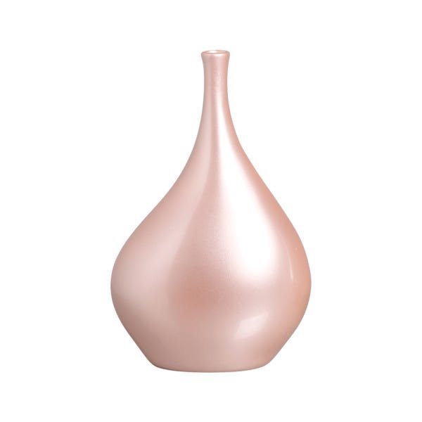 Garrafa Cristal G Decoração Em Cerâmica Rosa - 1