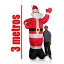 Ver imagem 3 de Papai Noel inflavel Gigante com 3 metros de altura Natal enfeite natalino (Q1-26)