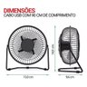 Mini Ventilador Pequeno Silencioso Usb Mesa Notebook Pc 5v - 2