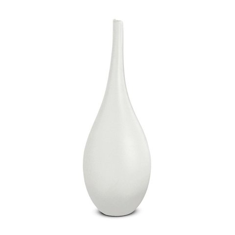 Vaso de Vidro Incolor Fosco Estilo Garrafa 38 Cm - Mart 17276