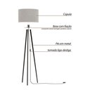 Ver imagem 3 de Luminária Abajur Tripé Londres Iluminação Decorativa Off White Mobigu