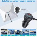 Ver imagem 3 de Cabo de Carregamento Veicular 3x1 - 12v/24v para Antena Starlink Mini 3 Metros