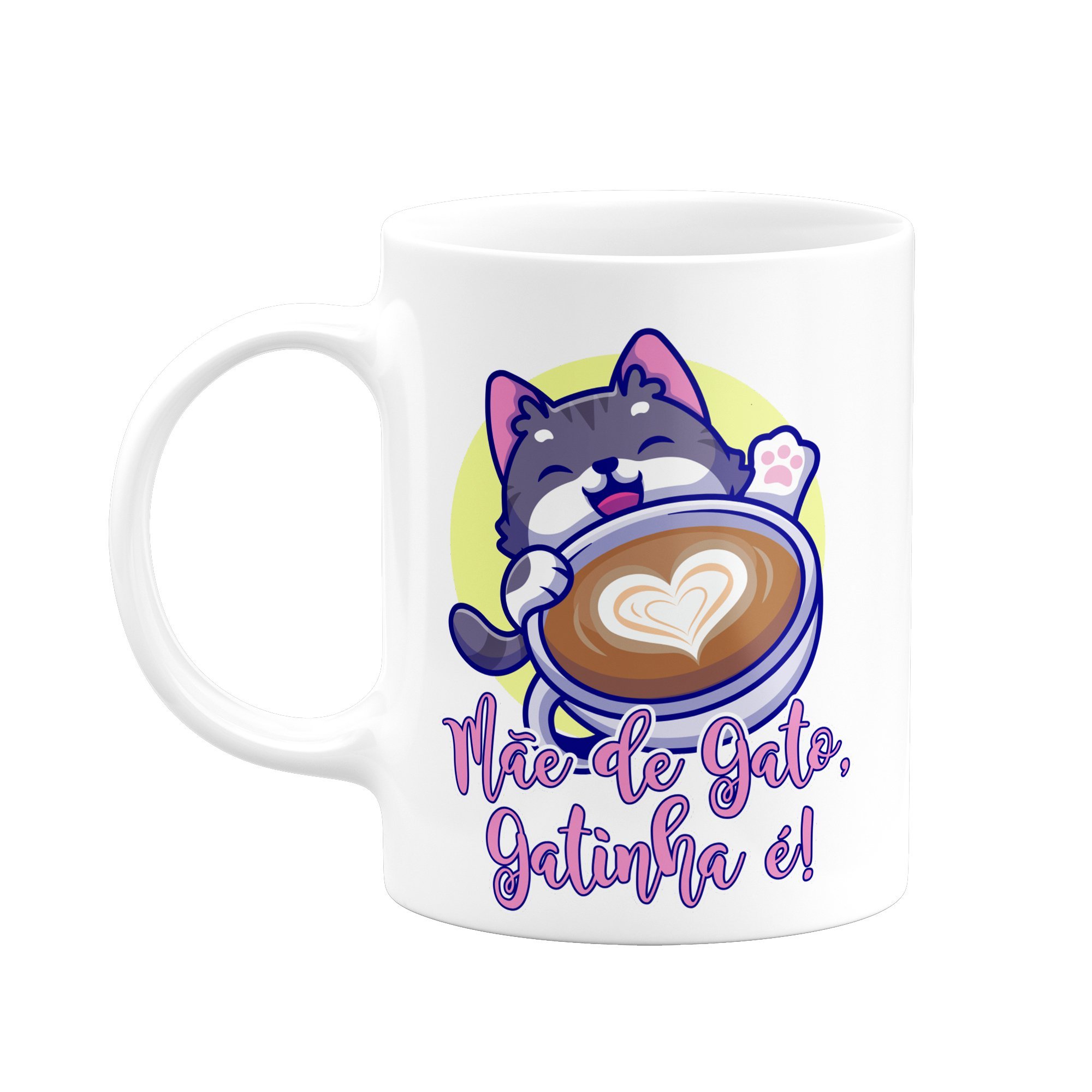 Caneca Mágica Mãe de Gato Gatinha é! Presente Xícara Café - 5