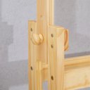 Ver mais imagens de Escrivaninha Mesa de Desenho Olivia em Madeira Maciça Natural Cinza Idimex