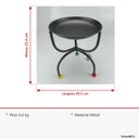 Ver imagem 2 de Acessórios de Metal Preto 24x20x20cm Decoração Casa