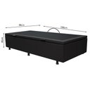 Ver imagem 4 de Base Box Baú para Cama Solteiro 88x188cm Liz S05 Corano Preto - Mpozenato