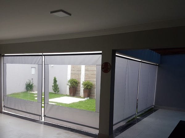 Toldo Cortina Pronto Completo na Medida de 3,00 X 2,50 com Visor - 1