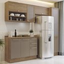 Ver imagem 1 de Armário de Cozinha Modulada Completa Reta 5 Peças 2,50m Botanic Kappesberg