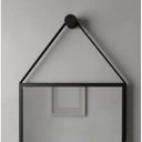 Ver mais imagens de Espelho Quadrado Adnet Moldura Alumínio C/alça 40cm+ Suporte