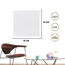 Ver imagem 3 de Espelho Quadrado Adnet Moldura Alumínio C/alça 40cm+ Suporte