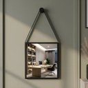 Ver imagem 7 de Espelho Quadrado Adnet Moldura Alumínio C/alça 40cm+ Suporte