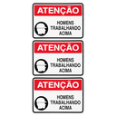 Ver imagem 1 de Combo 10 Placas de Sinalização Atenção Homens Trabalhando Acima 30x20 Acesso - S-226/1 F9e