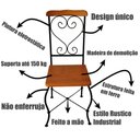 Ver imagem 7 de Mesa de Jantar Mesa Jantar 4 Lugares Quadrada Mdf Rustic Estilo Rústico Industrial Retrô