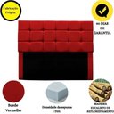 Ver imagem 4 de Cabeceira Cama Box Estofada King 195 Cm Gabriela Suede Vermelho
