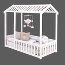 Ver imagem 2 de Cama Infantil Montessoriano Casinha com Grade Bruna